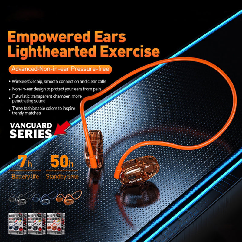 WEKOME VC03 Air Conductive Sports Bluetooth Headset Smertefri letvægtshovedtelefon WEKOME VC03 Air Conductive Sports Bluetooth Headset Smertefri letvægtshovedtelefon